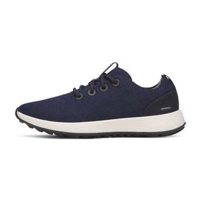 Women's Wool Runner NZ Waterproof - Dark Navy (natural White Sole)