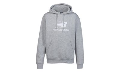 Sport Essentials Fleece Logo Hoodie "athletic Grey / White" Mt41505ag