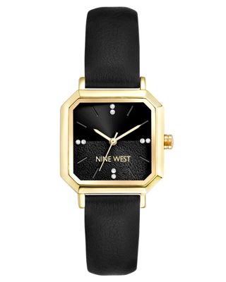 Octagonal Case Strap Watch