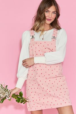 Chase Heart Overall Dress