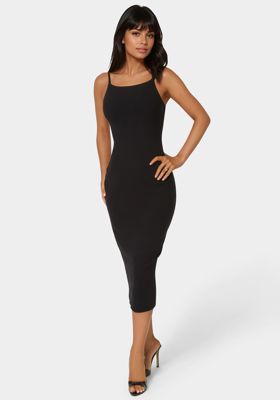 Square Neck Slim Maxi Dress