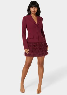 Feather Blazer Dress