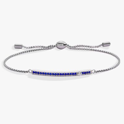 September Everyday Birthstone Pave Bolo Bracelet