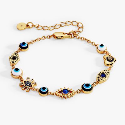 Evil Eye Linear Bracelet