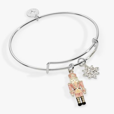 Nutcracker & Snowflake Charm Bangle