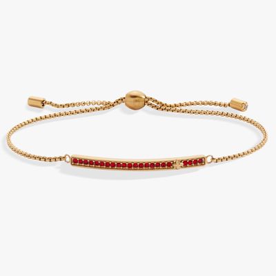 July Everyday Birthstone Pave Bolo Bracelet