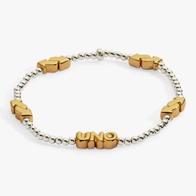 Uno™ Reverse Symbol Stationed Stretch Bracelet