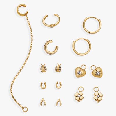 Love & Luck Stackable 9 Piece Earring Set