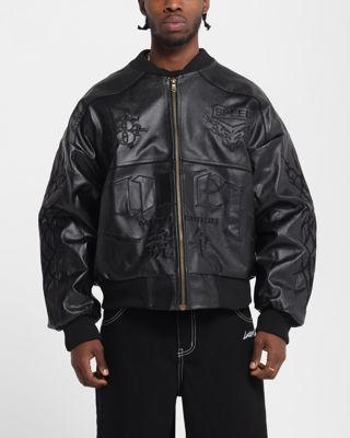 Loiter Tokyo Drift Vegan Leather Jacket Black