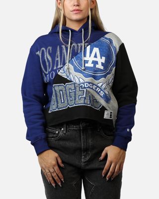 New Era Women's Los Angeles Dodgers Team Split Hoodie Blue/Grey