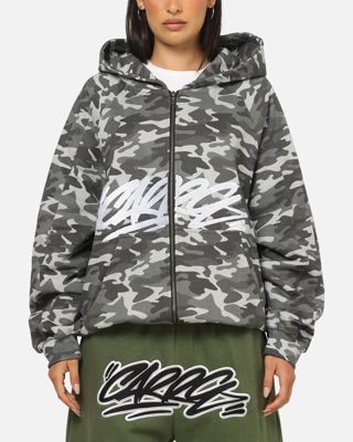 Carre Grit Hoodie Black Camo