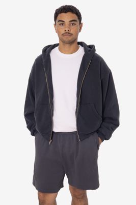 Alp10gd - Thermal Lined Cropped Zip Up Hoodie