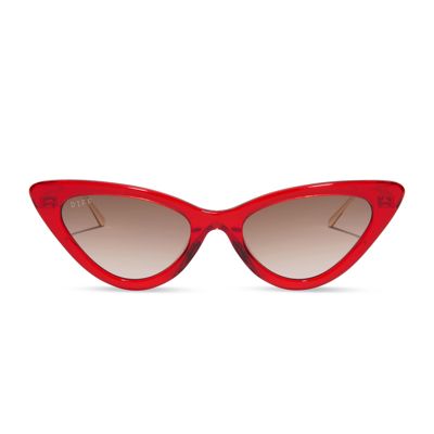 Mindy Cat Eye - Rouge Vogue + Warm Brown Gradient Sunglasses