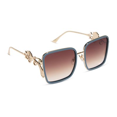 Belle 2.0 - Gold + Enchanting Blue + Brown Gradient + Polarized Sunglasses
