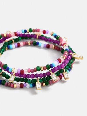 Emily Semi-Precious Bracelet - Dark Multi