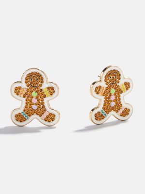 Sweet Tooth Stud Earrings - Gingerbread Man