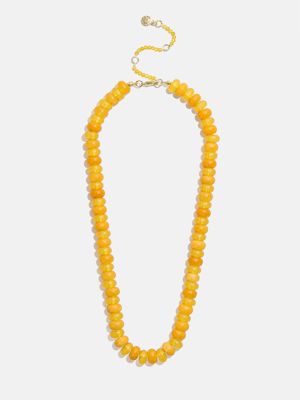 Joyce Semi-Precious Beaded Necklace - Citrine