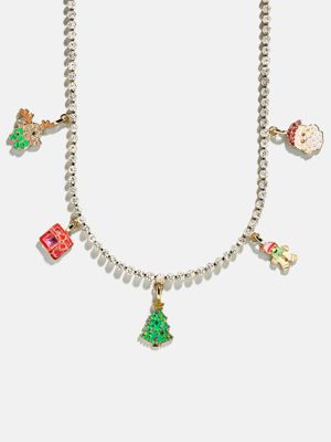 Merry Christmas Kids’ Charm Necklace - Christmas Tree