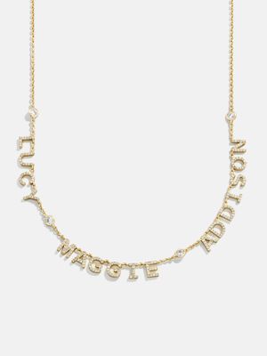 14K Gold Custom Multi Name Necklace - 3 Names