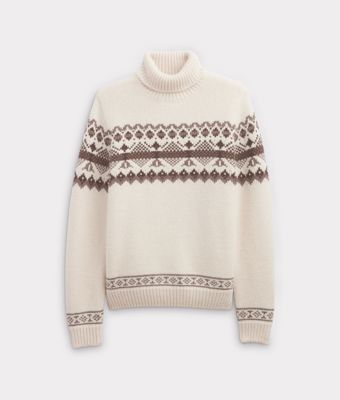 Edwin Turtleneck Sweater :: Cream/Brown