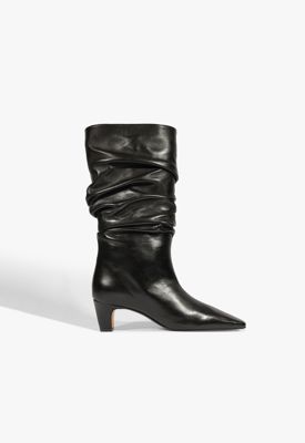 Dellia Slouch Leather Bootie