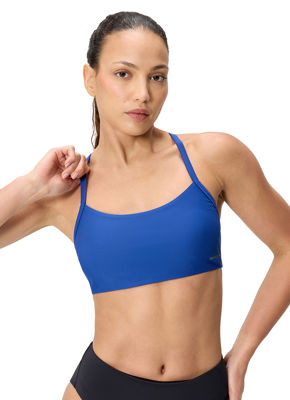 Speedo Women's Solid Racerback Bikini Top