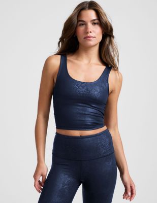 Powershine Viper Print Cropped Tank