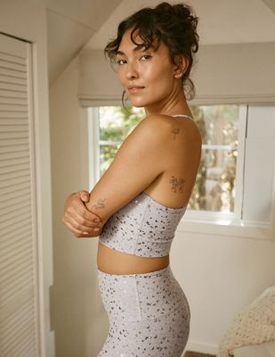 Chai Mini Moons Softshine Slim Racerback High Cropped Tank