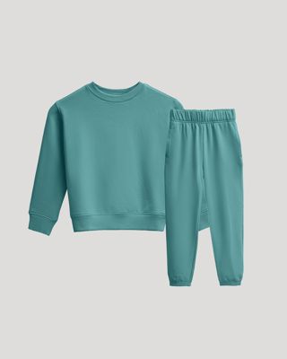 Girls Stormcloud Slouch Pullover Crew & Relaxed Joggers 2-Pack