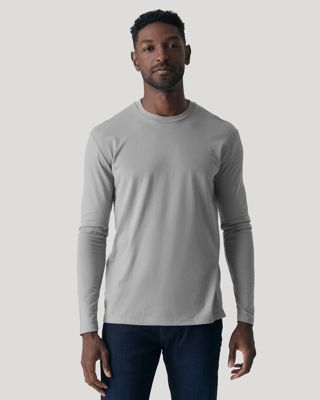 Glacier Gray Classic Long Sleeve Crew Neck