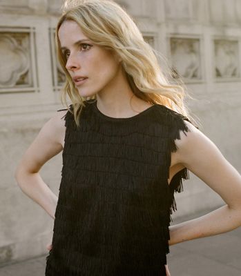 Soirée Tunic Top -- Black