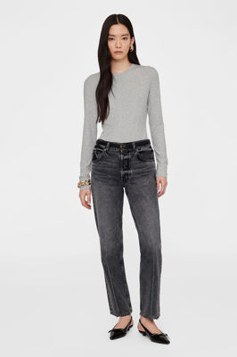 Jo Long Sleeve Tee - Heather Grey