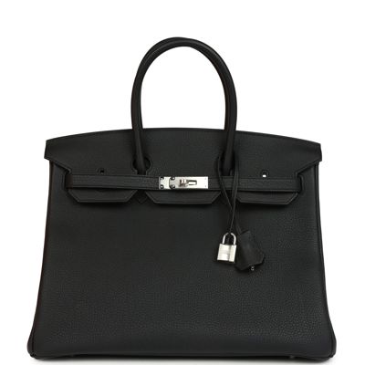 Hermes Birkin 35 Black Togo Palladium Hardware