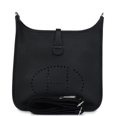 Hermes Evelyne Iii PM Black Clemence Palladium Hardware