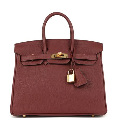Hermes Birkin 25 Rouge H Togo Gold Hardware