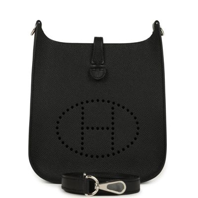 Hermes Evelyne Sellier TPM Black Epsom Palladium Hardware