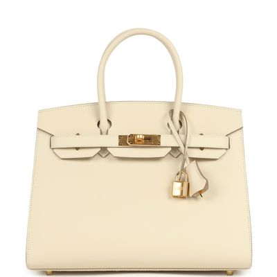 Hermes Birkin Sellier 30 Craie Epsom Gold Hardware