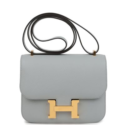 Hermes Constance 18 Bleu Glacier Epsom Gold Hardware