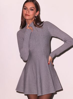 Long Sleeve Flared Corset Dress