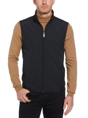 Solid Stretch Full-Zip Fleece Vest