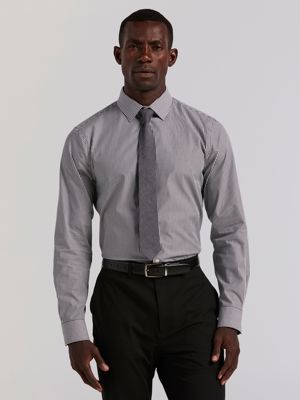 Slim Fit Bengal Stripe Cotton Dress Shirt
