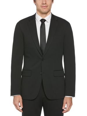 Slim Fit Solid Knit Suit Jacket
