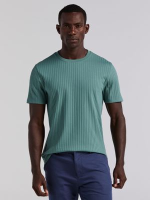 Ribbed Crew Neck Tee