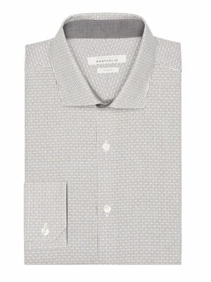 Slim Fit Mini Stripe Dobby Dress Shirt