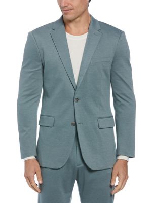 Slim Fit Two Tone Smart Knit Suit Jacket