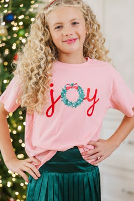 Girls: Oh The Joy Blush Pink Tee
