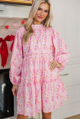 Nursing Collection: Be Your Best Pink Floral Babydoll Dress