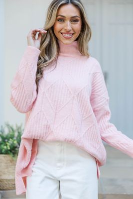 Walk The Walk Blush Pink Sweater
