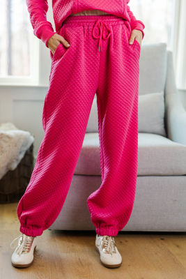 Nursing Collection: Set You Free Fuchsia Quilted Pants