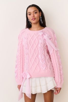 Kloss Alpaca-Blend Ribbon Pullover